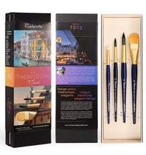 Load image into Gallery viewer, thierry duval selection kit with 4 watercolour brushes
